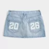 Falda pantalón vaquera de tiro bajo de la clase del 26