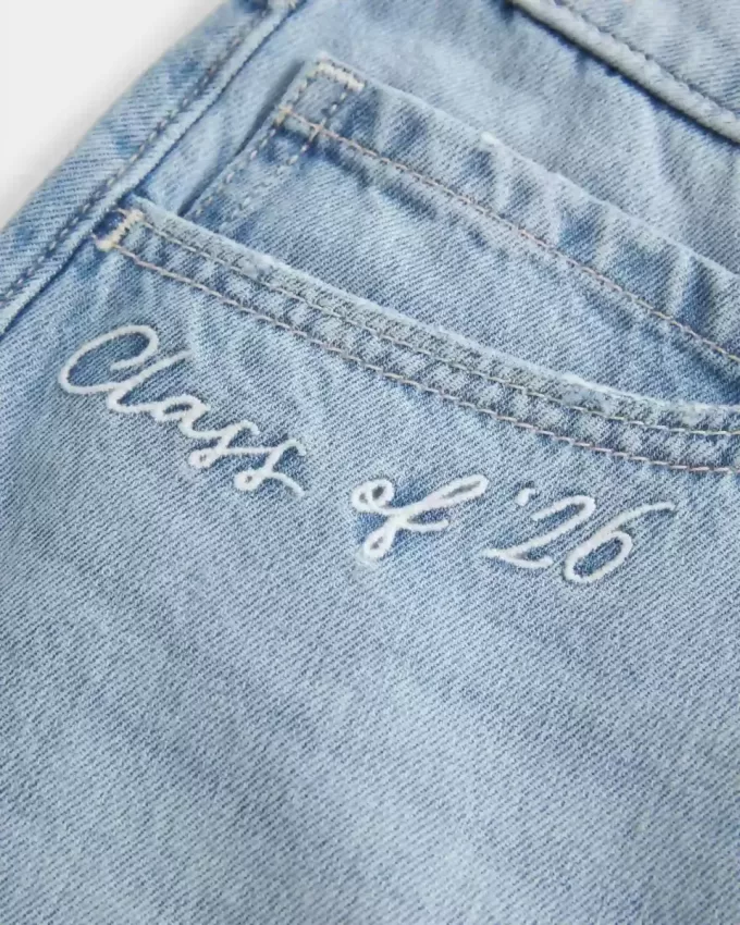 Falda pantalón vaquera de tiro bajo de la clase del 26