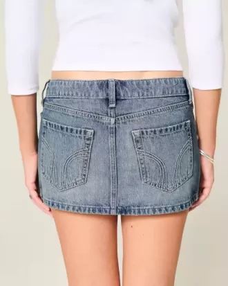 Falda pantalón vaquera micro mini