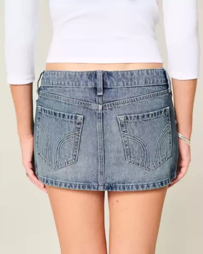 Falda pantalón vaquera micro mini Falda pantalón vaquera micro mini