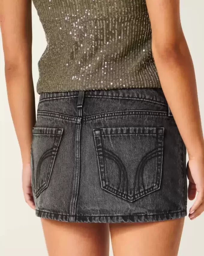 Falda pantalón vaquera micro mini Falda pantalón vaquera micro mini