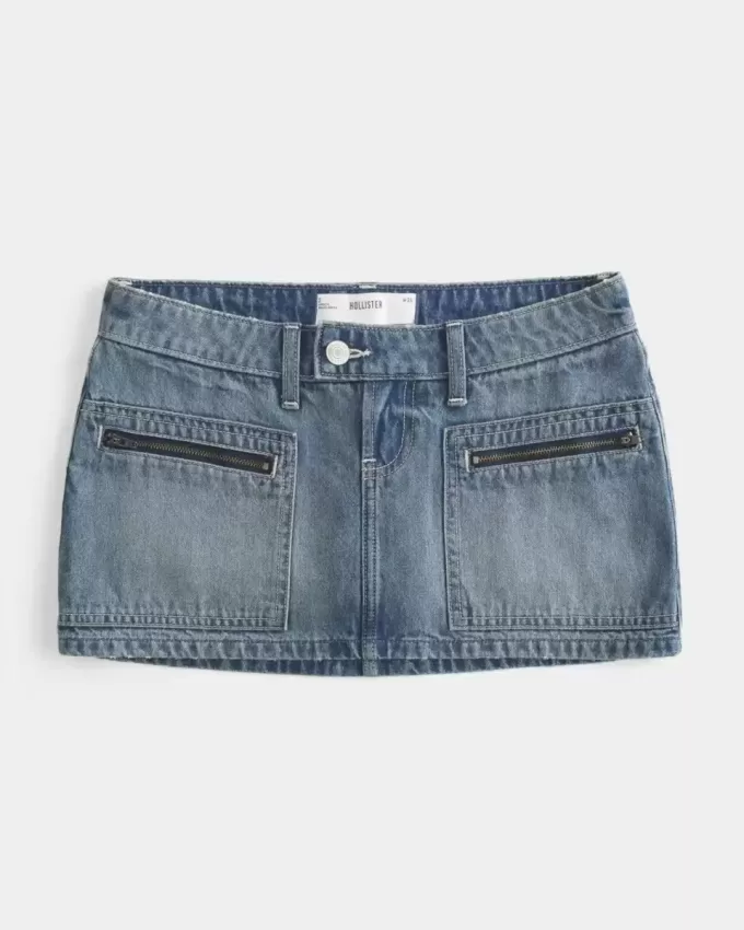 Falda pantalón vaquera micro mini Falda pantalón vaquera micro mini
