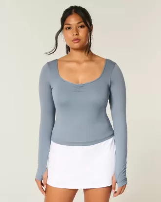 Gilly Hicks Active Recharge Cinch Top de escote en forma de corazón