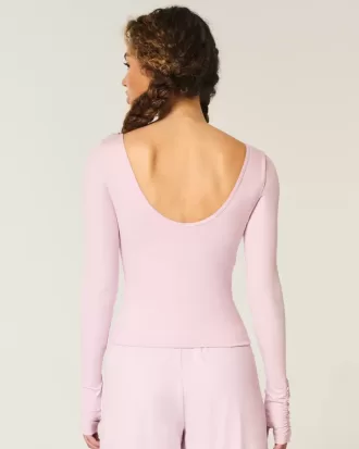 Gilly Hicks Active Recharge Cinch Top de escote en forma de corazón