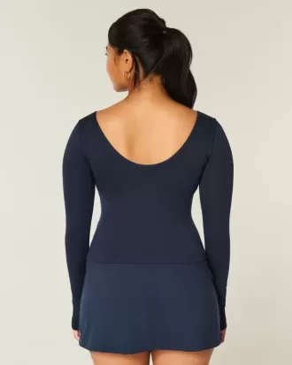 Gilly Hicks Active Recharge Cinch Top de escote en forma de corazón