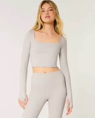 Gilly Hicks Active Recharge Top de cuello cuadrado