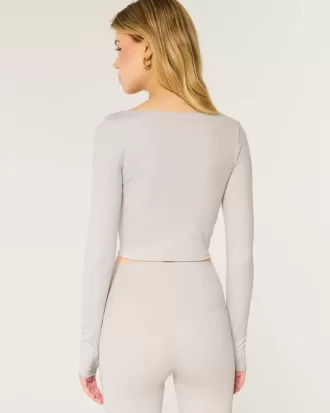 Gilly Hicks Active Recharge Top de cuello cuadrado