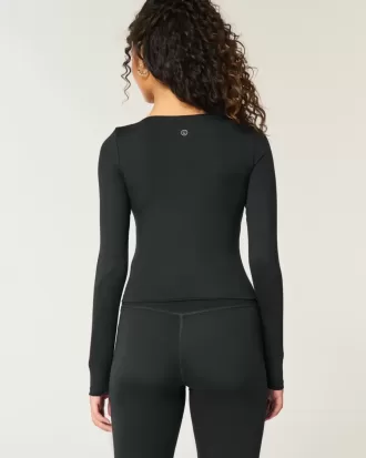 Gilly Hicks Active Recharge Top fruncido con escote en forma de corazón