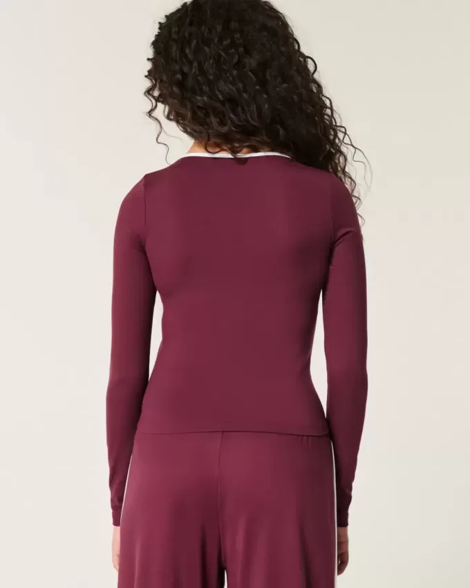 Gilly Hicks Active – Top cruzado con ribete Gilly Hicks Active – Top cruzado con ribete