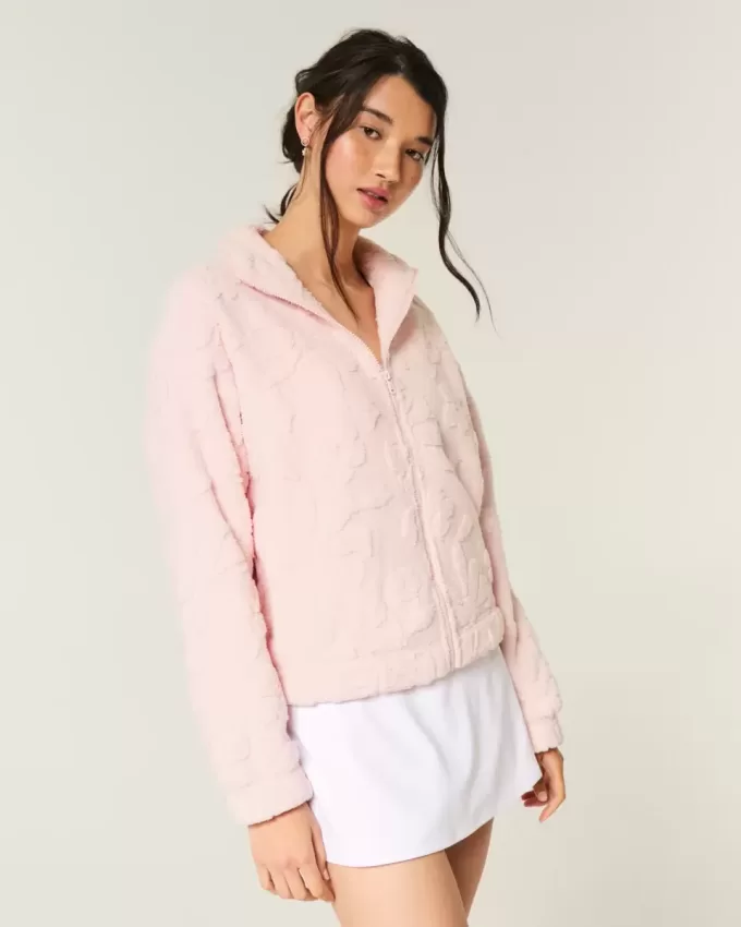 Gilly Hicks Sherpa Zip-Up Top Gilly Hicks Sherpa Zip-Up Top