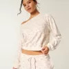 Gilly Hicks Top con hombros descubiertos y diseño de gofre Gilly Hicks Top con hombros descubiertos y diseño de gofre