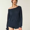 Gilly Hicks Top con hombros descubiertos y diseño de gofre Gilly Hicks Top con hombros descubiertos y diseño de gofre