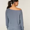 Gilly Hicks Top con hombros descubiertos y diseño de gofre Gilly Hicks Top con hombros descubiertos y diseño de gofre