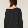 Gilly Hicks Top con hombros descubiertos y diseño de gofre Gilly Hicks Top con hombros descubiertos y diseño de gofre