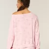 Gilly Hicks Top con hombros descubiertos y diseño de gofre Gilly Hicks Top con hombros descubiertos y diseño de gofre