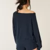 Gilly Hicks Top con hombros descubiertos y diseño de gofre Gilly Hicks Top con hombros descubiertos y diseño de gofre