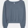 Gilly Hicks Top con hombros descubiertos y diseño de gofre Gilly Hicks Top con hombros descubiertos y diseño de gofre