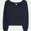 Gilly Hicks Top con hombros descubiertos y diseño de gofre Gilly Hicks Top con hombros descubiertos y diseño de gofre