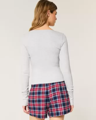 Henley acanalado con gráfico de Los Ángeles