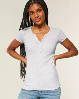 Henley de manga corta