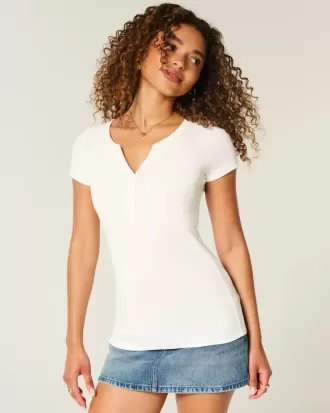 Henley de manga corta