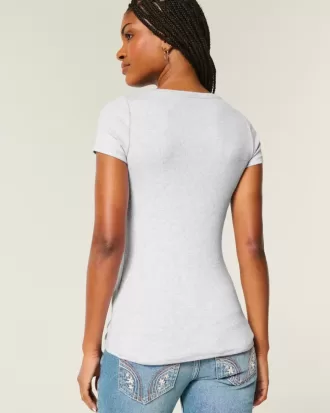 Henley de manga corta
