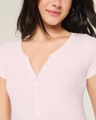 Henley de manga corta