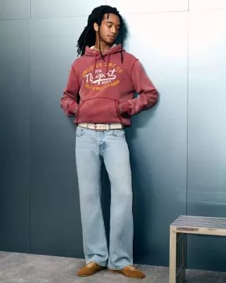 Jeans de corte bota relajados Hermosa