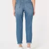 Jeans Mom de tiro ultra alto con lavado oscuro