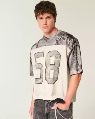 Jersey de camuflaje con corte cuadrado