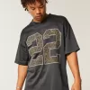 Jersey gráfico con patrón holgado Jersey gráfico con patrón holgado