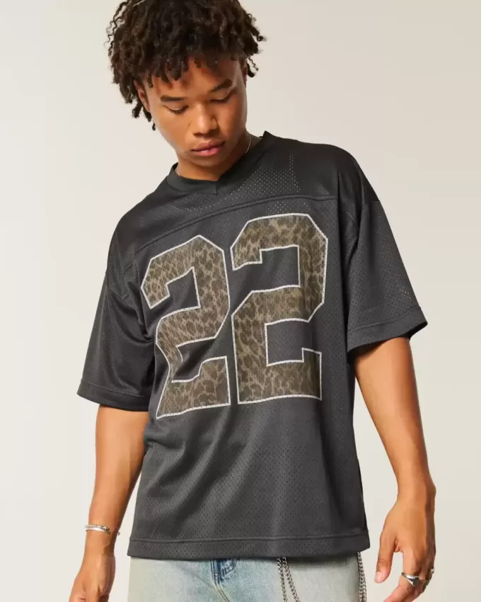 Jersey gráfico con patrón holgado Jersey gráfico con patrón holgado