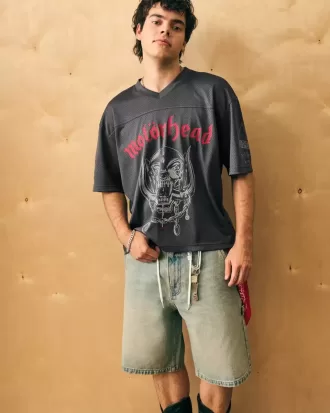 Jersey gráfico de Motörhead con corte cuadrado