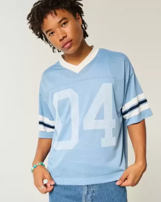Jersey gráfico de números cortos y cuadrados