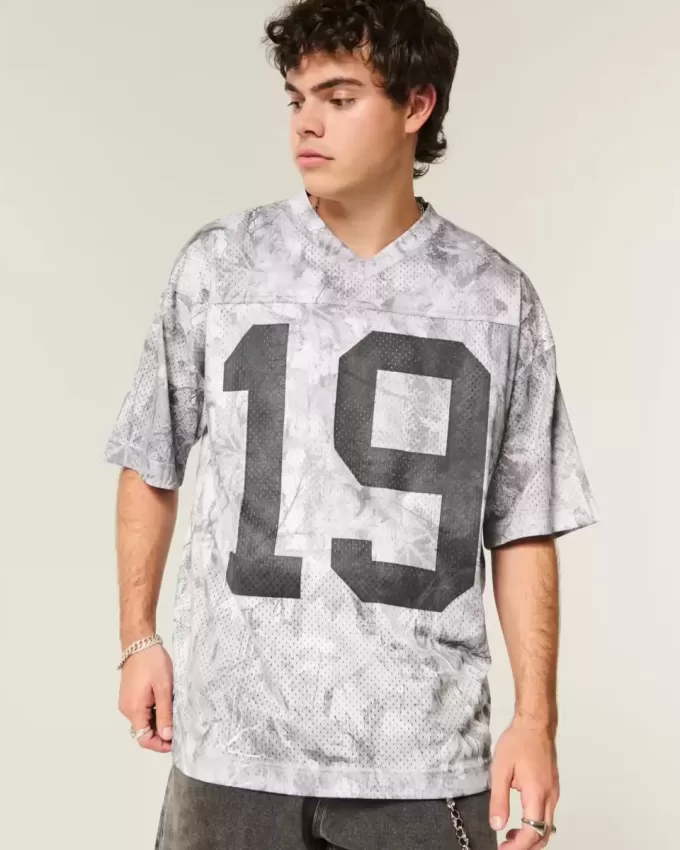 Jersey holgado de camuflaje gráfico Jersey holgado de camuflaje gráfico