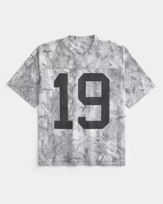 Jersey holgado de camuflaje gráfico Jersey holgado de camuflaje gráfico