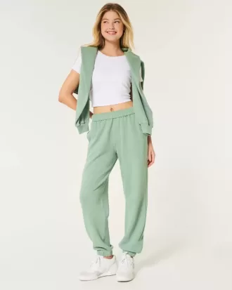 Joggers de papá con icono de vellón
