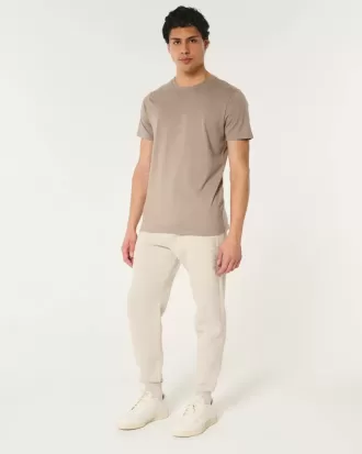 Joggers relajados de polar con logotipo
