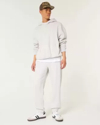 Joggers relajados de polar con logotipo