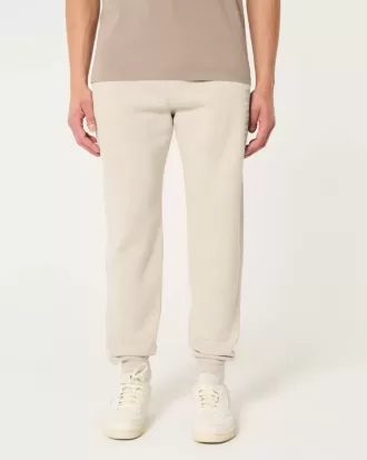 Joggers relajados de polar con logotipo
