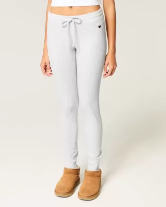 Leggings de polar con gráfico de corazón