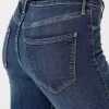Leggings vaqueros de tiro alto con lavado medio Leggings vaqueros de tiro alto con lavado medio