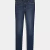 Leggings vaqueros de tiro alto con lavado medio Leggings vaqueros de tiro alto con lavado medio