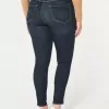 Leggings vaqueros de tiro alto con lavado oscuro y curvas Leggings vaqueros de tiro alto con lavado oscuro y curvas