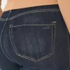 Leggings vaqueros de tiro alto con lavado oscuro y curvas Leggings vaqueros de tiro alto con lavado oscuro y curvas