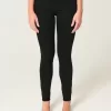 Leggings vaqueros negros de tiro alto Leggings vaqueros negros de tiro alto
