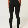 Leggings vaqueros negros de tiro alto Leggings vaqueros negros de tiro alto