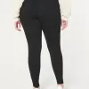 Leggings vaqueros negros de tiro alto con curvas Leggings vaqueros negros de tiro alto con curvas