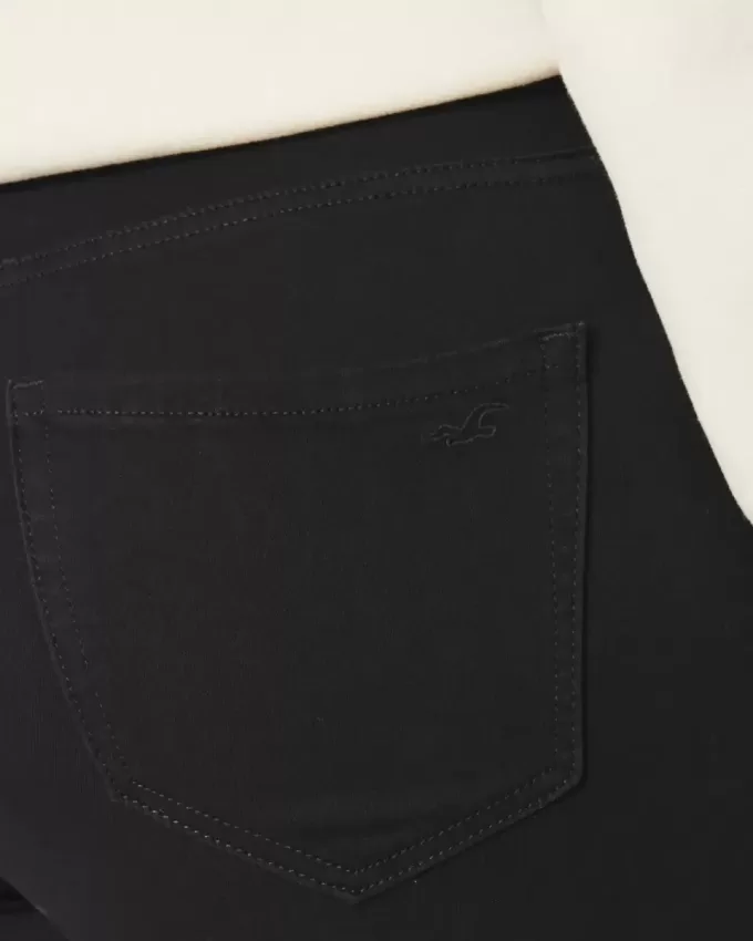 Leggings vaqueros negros de tiro alto con curvas Leggings vaqueros negros de tiro alto con curvas