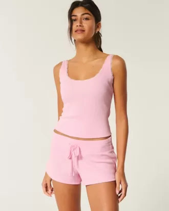 Mini shorts de waffle acogedores de Gilly Hicks Mini shorts de waffle acogedores de Gilly Hicks